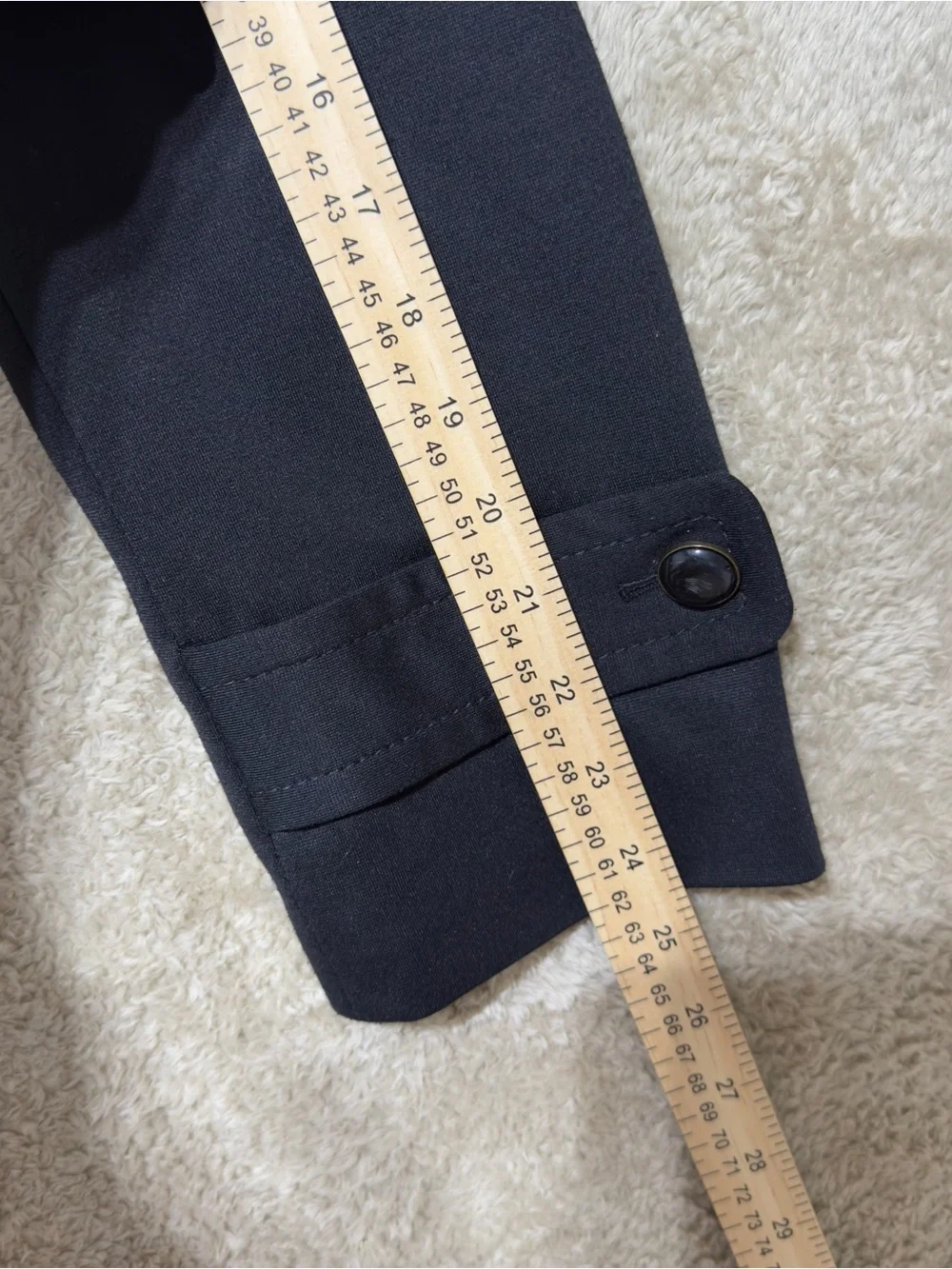 Ann Taylor LOFT Black Peacoat Jacket Women’s Size 12 Belted‎ Wool Blend Classic
